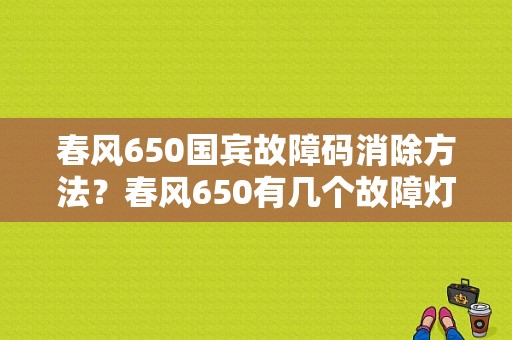 春风650国宾故障码消除方法？春风650有几个故障灯-图1