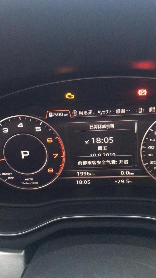 奥迪a4l仪表盘黄色标志什么意思？奥迪a4故障图标显示-图2