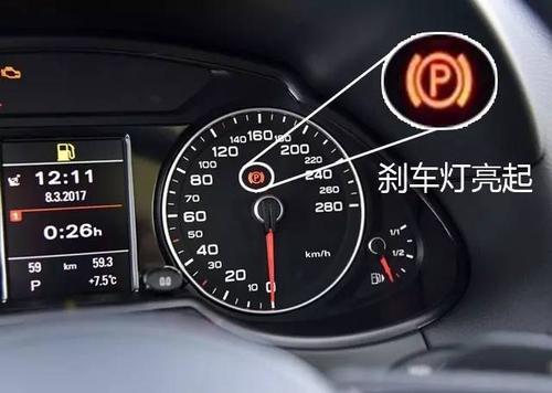 手刹灯故障灯亮处理方法？汽车故障灯手闸灯很像指示灯-图3