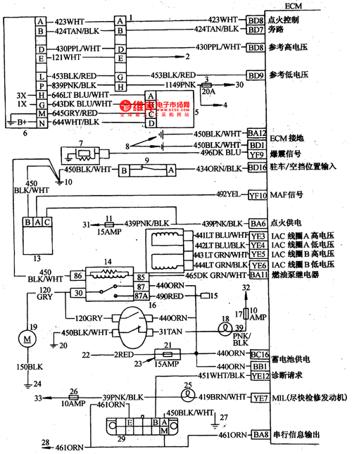 别克发电机L端子电路是什么原因?gl8充电故障 发电机l端电路-图3 别克发电机L端子电路是什么原因?gl8充电故障 发电机l端电路-图3