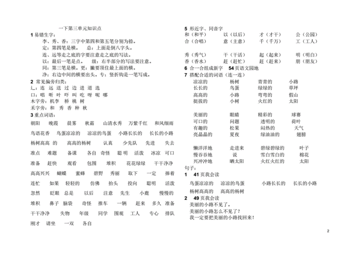 一年级下半学期语文重点?(重庆井口东风)-图2 一年级下半学期语文重点?(重庆井口东风)-图2